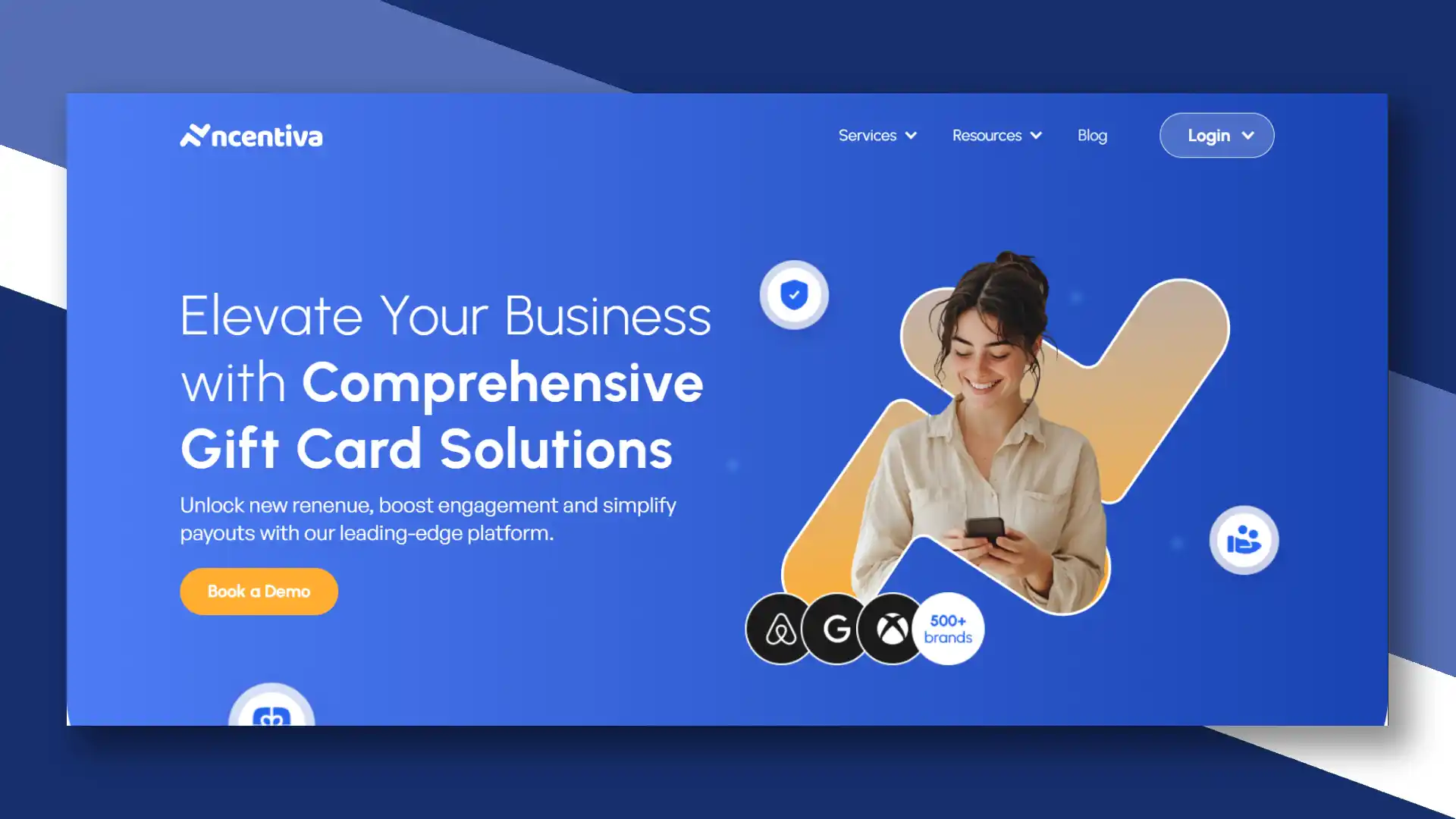 Ncentiva website preview